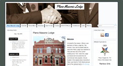 Desktop Screenshot of planomasoniclodge.org